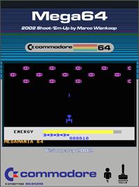 Box cover for Mega64 on the Commodore 64.