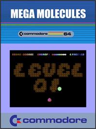 Box cover for Mega Molecules on the Commodore 64.