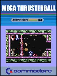 Box cover for Mega Thrusterball on the Commodore 64.