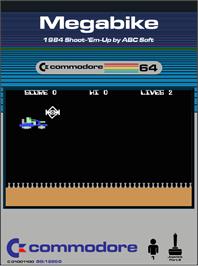 Box cover for Megabike on the Commodore 64.