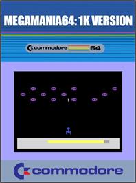 Box cover for Megamania64 - 1k Version on the Commodore 64.