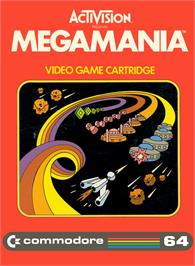 Box cover for Megamania 64 (2020) on the Commodore 64.