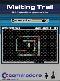 Box cover for Melting Trail on the Commodore 64.