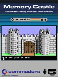 Box cover for Memory Castle on the Commodore 64.