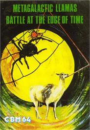 Box cover for Metagalactic Llamas - Battle At The Edge Of Time on the Commodore 64.