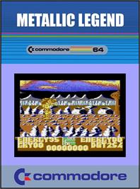 Box cover for Metallic Legend on the Commodore 64.
