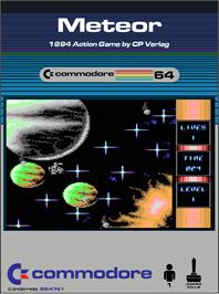 Box cover for Meteor (Scott Peterson) on the Commodore 64.