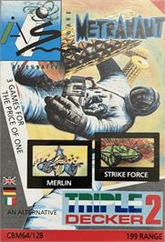 Box cover for Metranaut on the Commodore 64.