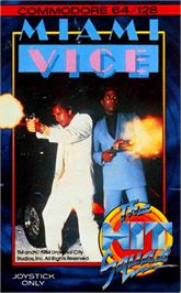 Box cover for Miami Vice on the Commodore 64.