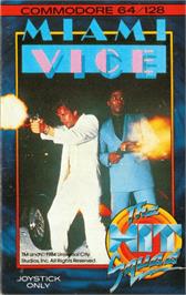 Box cover for Miami Vice on the Commodore 64.