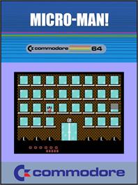 Box cover for Micro-Man! on the Commodore 64.