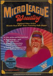 Box cover for MicroLeague Wrestling on the Commodore 64.