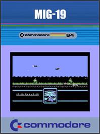 Box cover for Mig-19 on the Commodore 64.