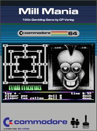 Box cover for Mill Mania on the Commodore 64.