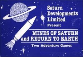 Box cover for Mines Of Saturn on the Commodore 64.