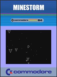 Box cover for Minestorm on the Commodore 64.