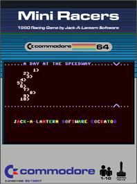 Box cover for Mini Racers on the Commodore 64.