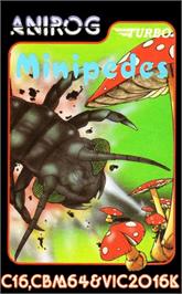 Box cover for Minipedes on the Commodore 64.