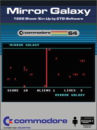 Box cover for Mirror Galaxy on the Commodore 64.
