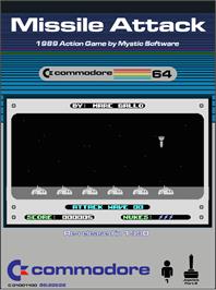 Box cover for Missile Attack on the Commodore 64.