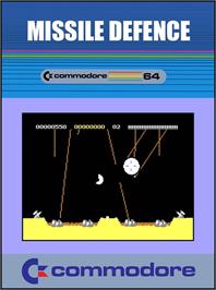 Box cover for Missile Defence on the Commodore 64.