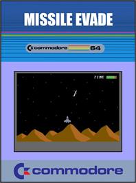 Box cover for Missile Evade on the Commodore 64.