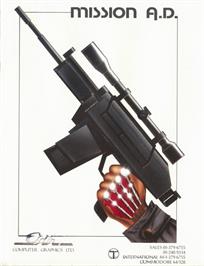 Box cover for Mission A.d. on the Commodore 64.