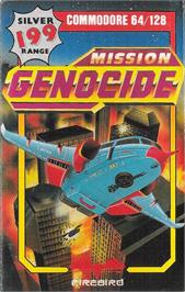 Box cover for Mission Genocide on the Commodore 64.
