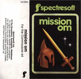 Box cover for Mission Om on the Commodore 64.