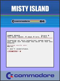 Box cover for Misty Island on the Commodore 64.