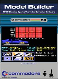 Box cover for Model Builder on the Commodore 64.