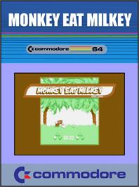Box cover for Monkey Eat Milkey on the Commodore 64.