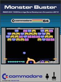 Box cover for Monster Buster on the Commodore 64.