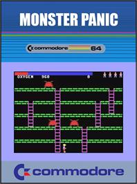 Box cover for Monster Panic on the Commodore 64.