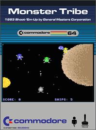 Box cover for Monster Tribe on the Commodore 64.