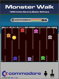 Box cover for Monster Walk on the Commodore 64.