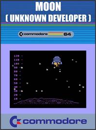 Box cover for Moon (Visiogame) on the Commodore 64.
