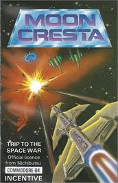 Box cover for Moon Cresta on the Commodore 64.
