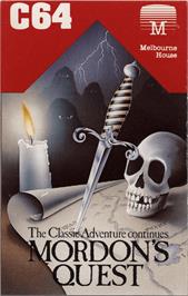 Box cover for Mordon's Quest on the Commodore 64.