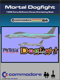 Box cover for Mortal Dogfight on the Commodore 64.
