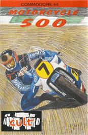 Box cover for Motorcycle 500 on the Commodore 64.