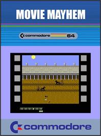 Box cover for Movie Mayhem on the Commodore 64.
