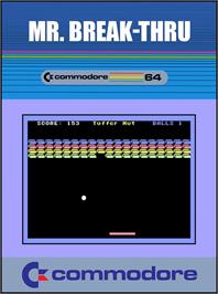 Box cover for Mr. Break-Thru on the Commodore 64.