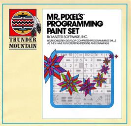 Box cover for Mr. Pixel's Programming Paint Set on the Commodore 64.