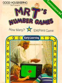 Box cover for Mr. T's Number Games on the Commodore 64.
