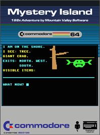 Box cover for Mystery Island (1992) on the Commodore 64.