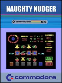Box cover for Naughty Nudger on the Commodore 64.