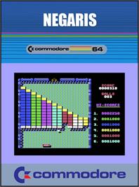 Box cover for Negaris on the Commodore 64.