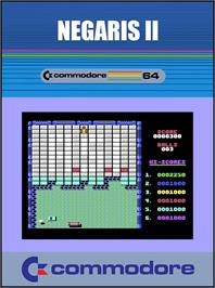 Box cover for Negaris 2 on the Commodore 64.