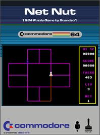 Box cover for Net Nut on the Commodore 64.